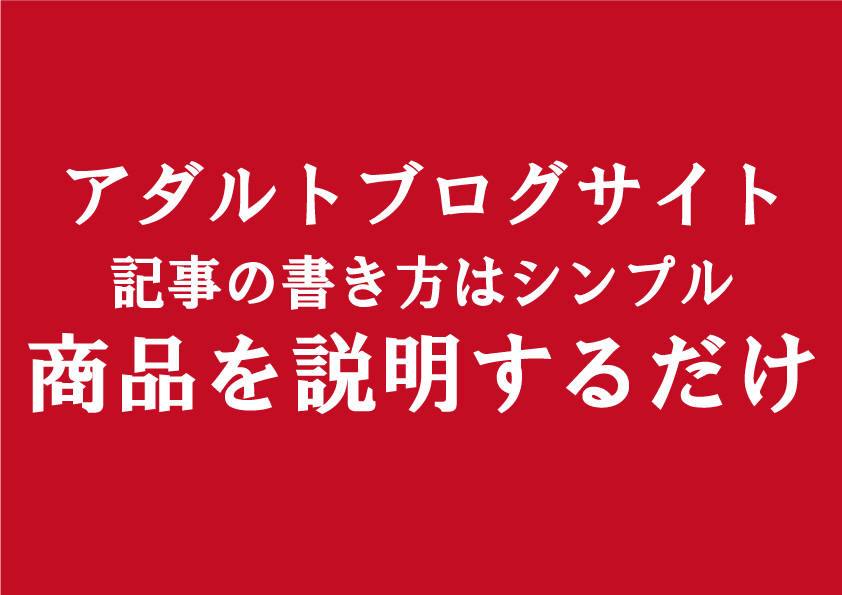 副業アダルトアフィリエイトブログ運営│素人初心者でも簡単記事の書き方ご紹介