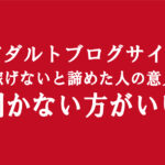 アダルトアフィリエイトブログは稼げないは事実無根｜副業初心者は騙されるな！