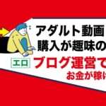 アダルト動画コレクター必見｜購入して見るだけでは勿体ないアフィリエイトブログで稼げる美味しい副業をやるべき