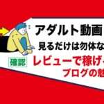 趣味のAV動画を購入してお金が稼げる副業｜それがアダルトアフィリエイトフェチブログ